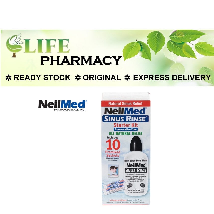 NeilMed Adult Sinus Rinse Starter Kit, Cold & Flu