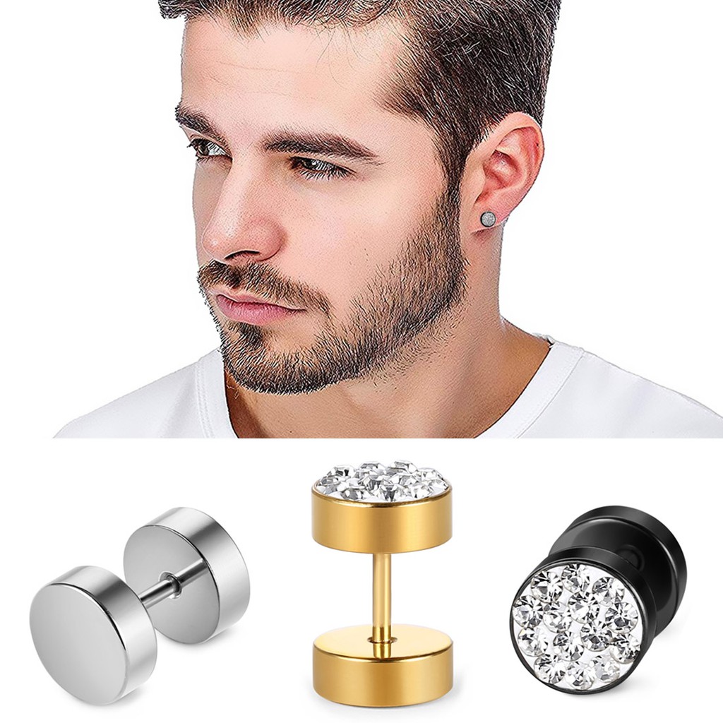 Mens silver hot sale earrings studs