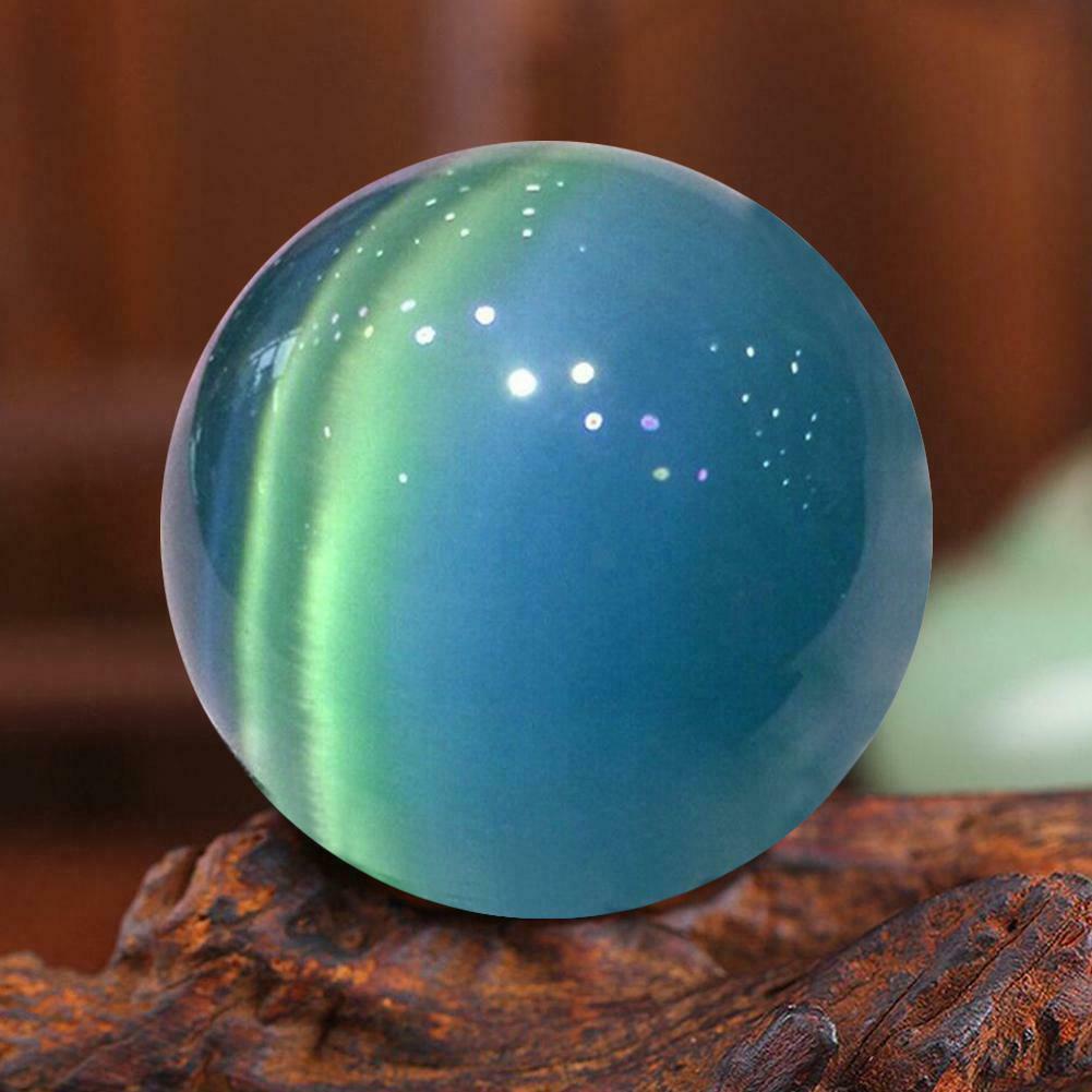 40mm Blue Cat'seye Opal Natural Quartz Crystal Healing Stone Ball