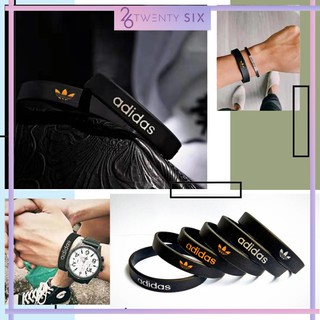 BRACELET GELANG GETAH RUBBER TANGAN PRIA WRISTBAND ADIDAS SPORT