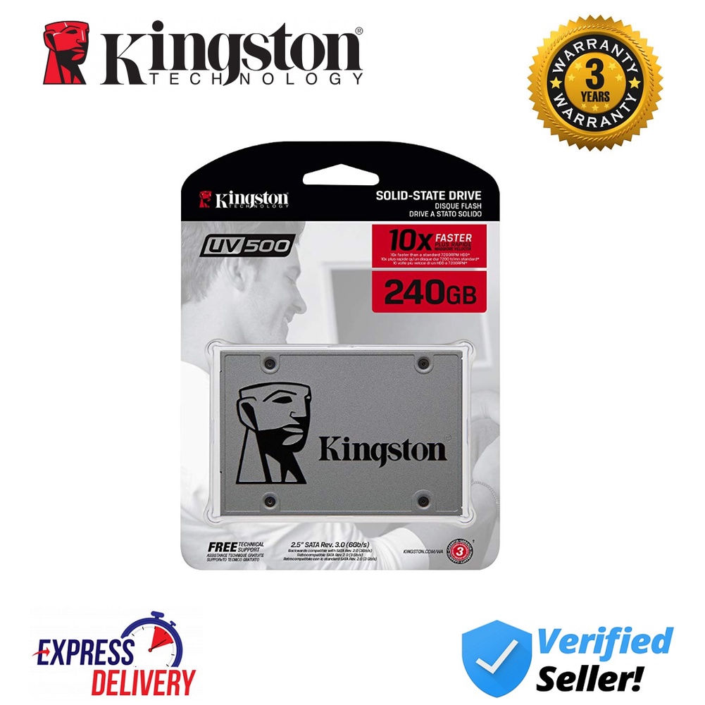 Kingston UV500 240GB 3D NAND TLC SSD SATA 2.5 SUV500 240G Shopee Malaysia