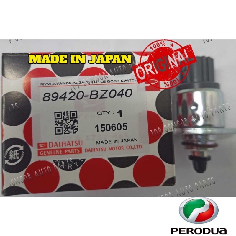 PERODUA MYVI,AVANZA,ALZA THOTTLE BODY SWITCH /IDLE SPEED CONTROL VALVE