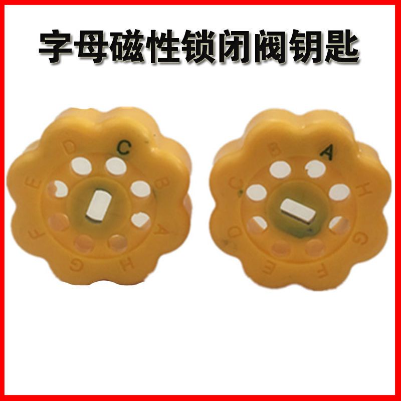 Letter magnetic locking valve keys A type C type of code key magnetic ...