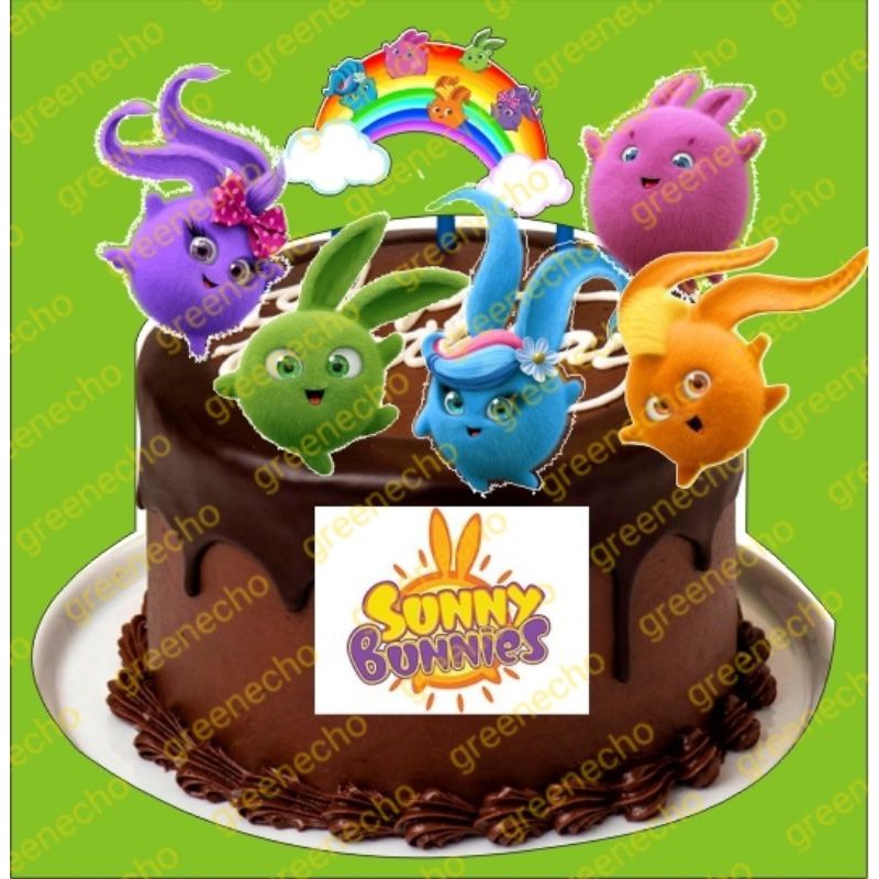 Handmade Edible Sunny Bunnies Inspired, Cake Topper, Birthday, Cbeebies,   -  Sweden