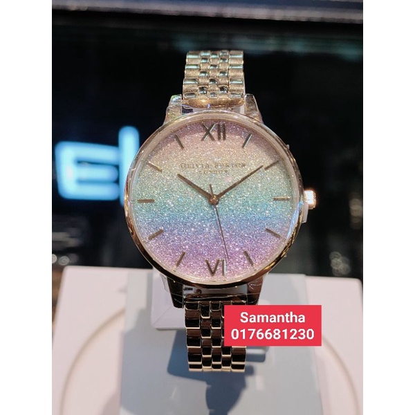 Olivia Burton Rainbow Gold Women s Watch OB16RB23 Shopee Malaysia