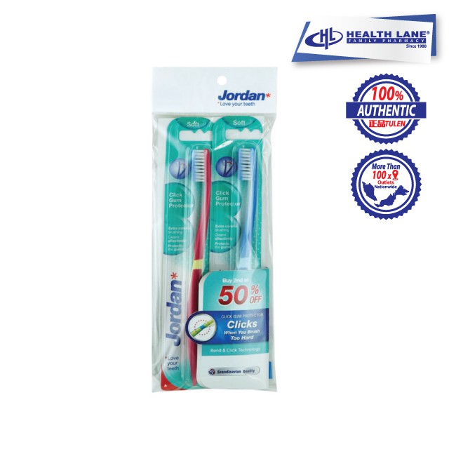 JORDAN CLICK GUM PROTECTOR TOOTHBRUSH (2'S) Shopee Malaysia