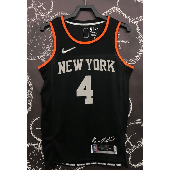 hot pressed 2022 nba New York Nicks No.4 Rose black mvp basketball ...