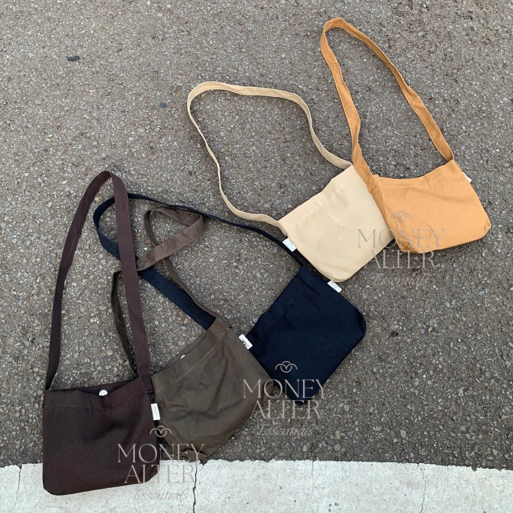 Small canvas sling bag on sale