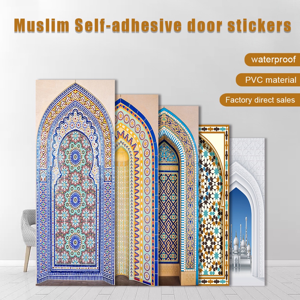 Islamic Pattern Design Removable Wallpaper Sticker Islamic Art | Shopee ...