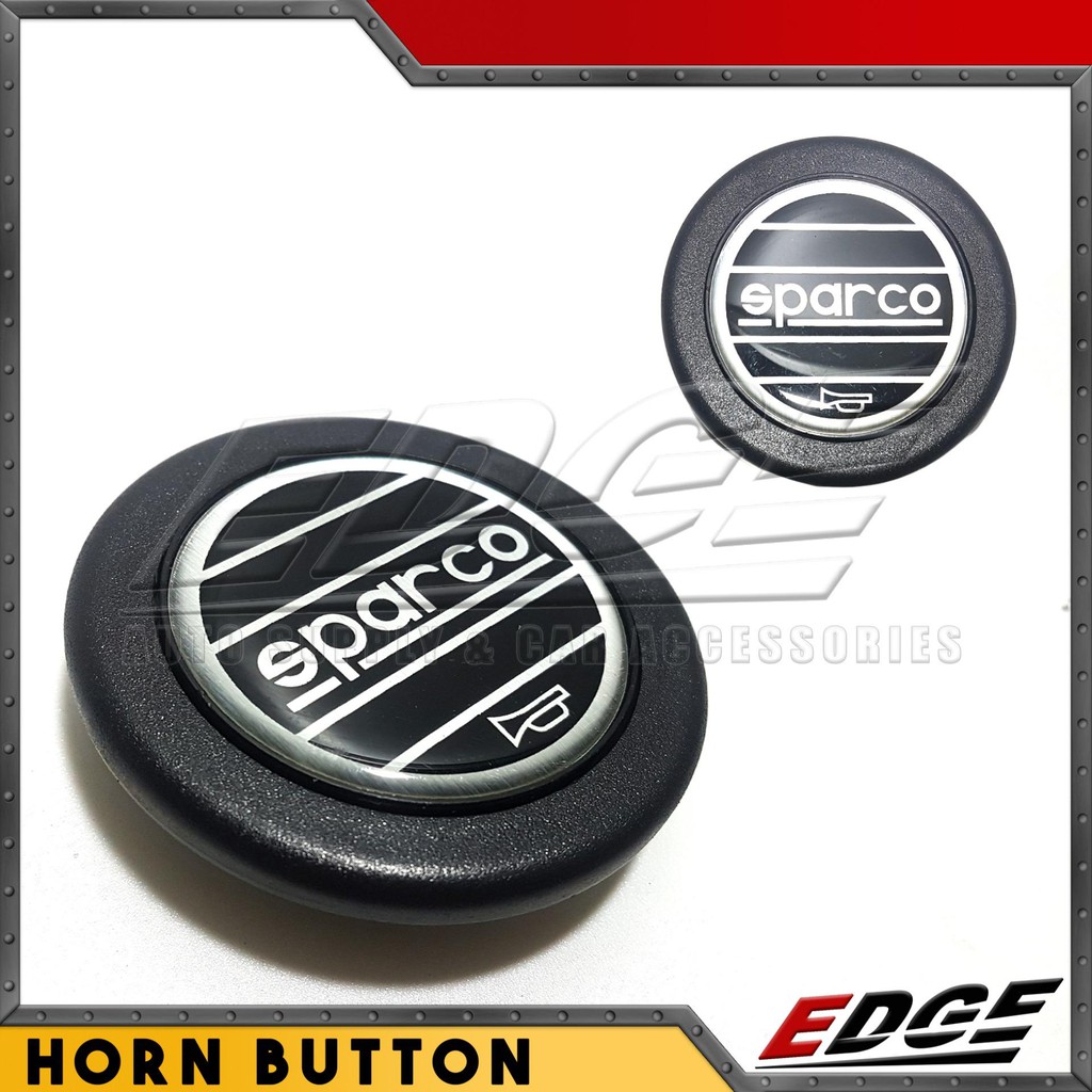 Steering Wheel Horn Button For All 6 Bolt Wheels - Carbon Fiber ABS Replacement With Spade Connectors