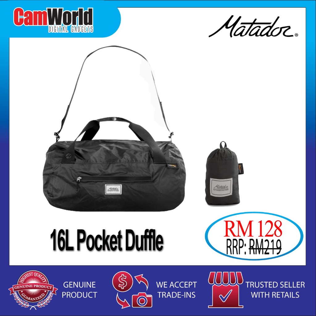 Matador 16l store pocket duffle