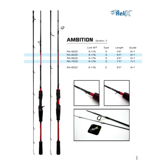Relix Ambition Spinning Fishing Rod | Shopee Malaysia