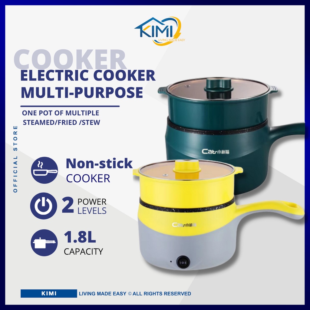 1pc 1.8l Mini Electric Pressure Cooker With Plug, Multifunctional