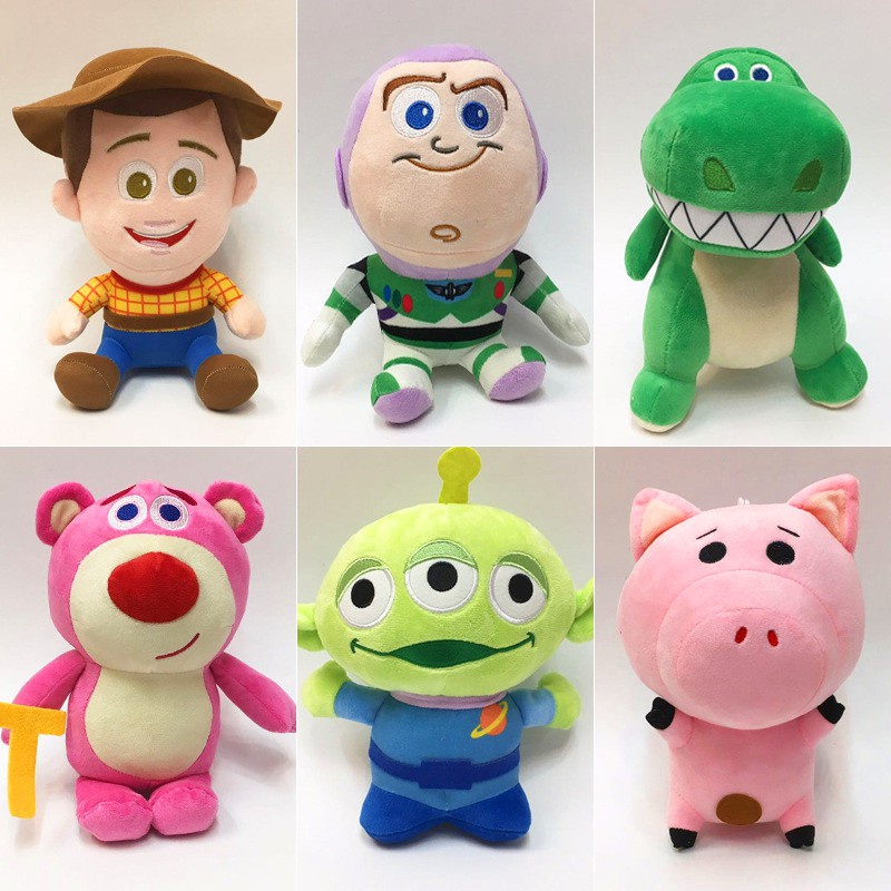 20cm Toy Story Woody & Buzz Lightyear Plush Toy Doll Soft Stuffed Toys