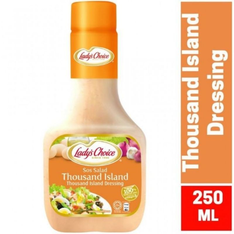Halal＊Lady's Choice Sos Thousand Island/ Coleslaw/BuahBuahan Sauce