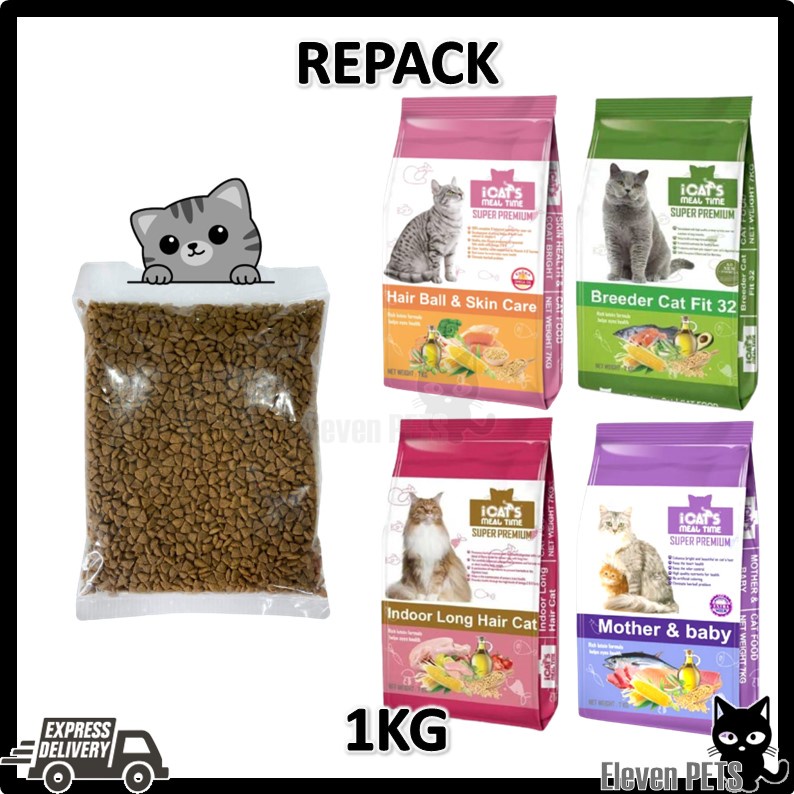 [repack] Icats Meal Time Super Premium Cat Food 1000g Icats Mother