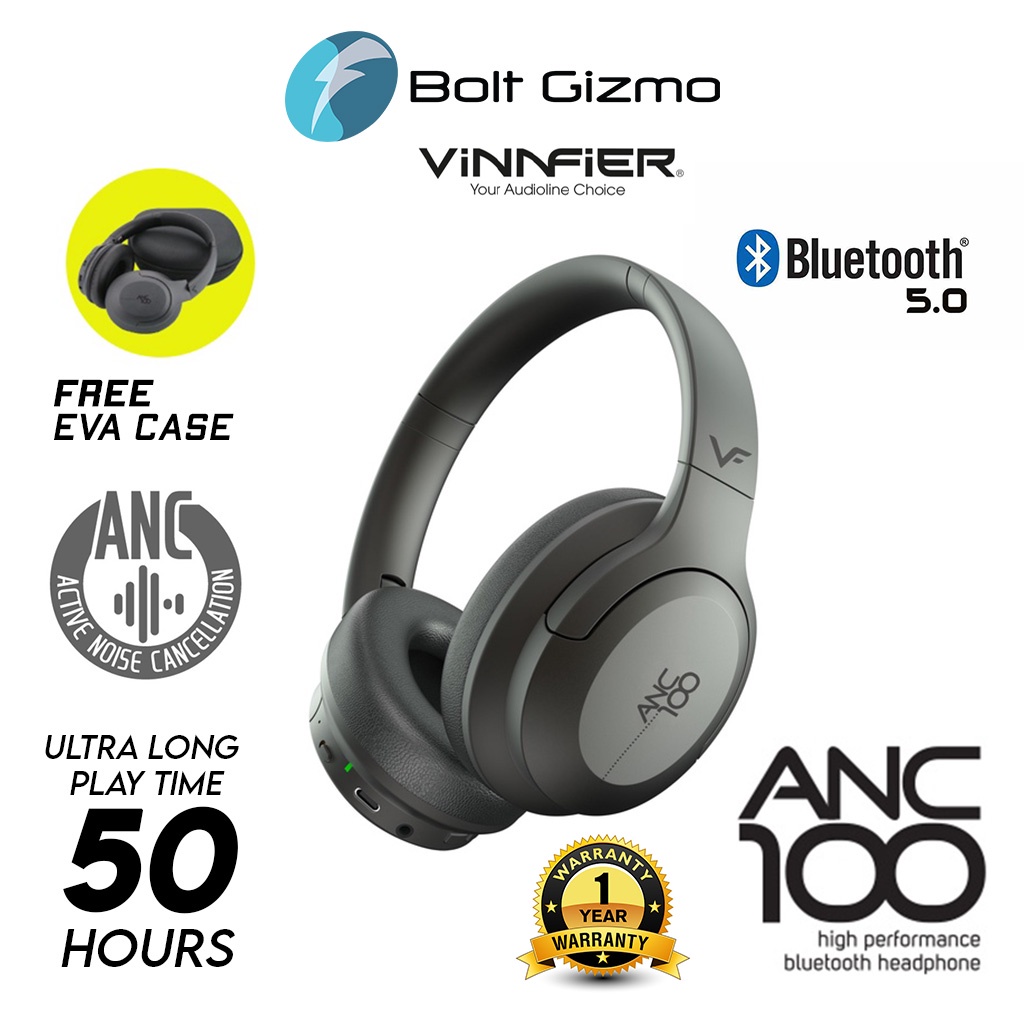 Vinnfier ANC 100 High Performance Noise Cancellation Powerful Bass
