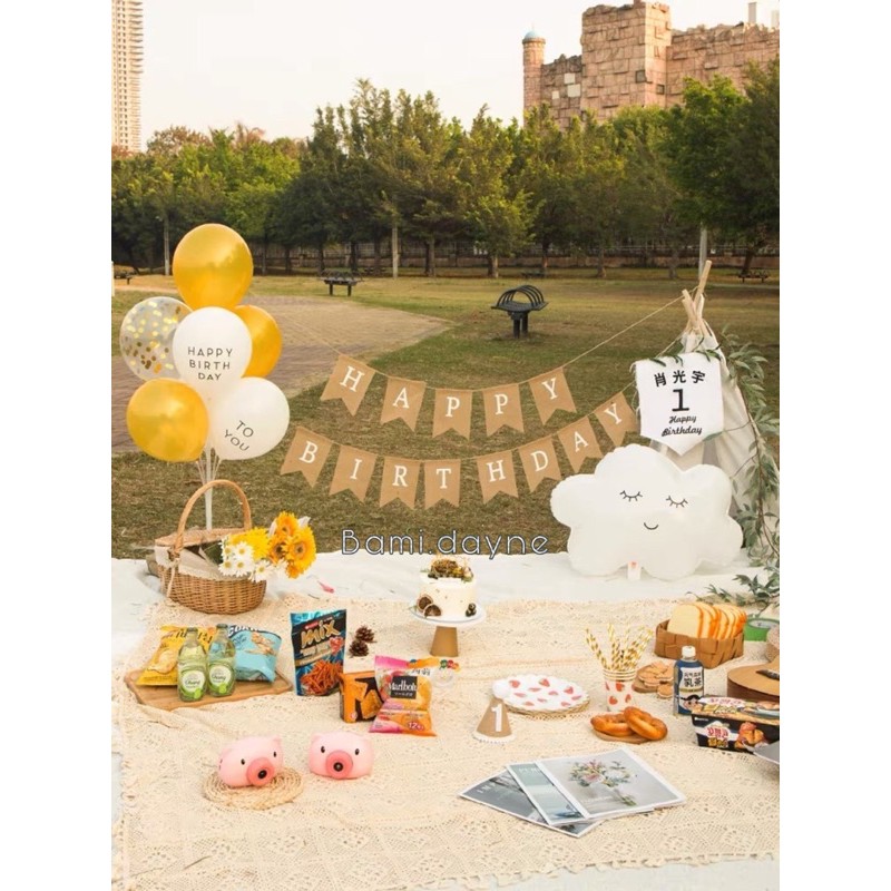 Happy Birthday kraft paper string | Shopee Malaysia