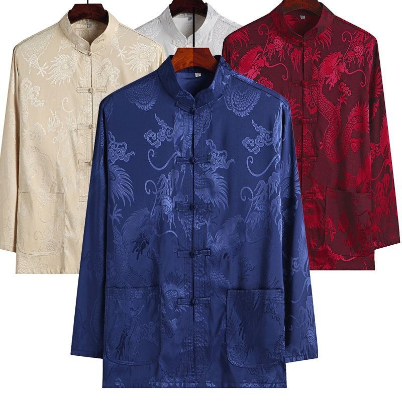 Men Samfu Long Sleeves Traditional Shirts Man Sam Fu Traditional ...