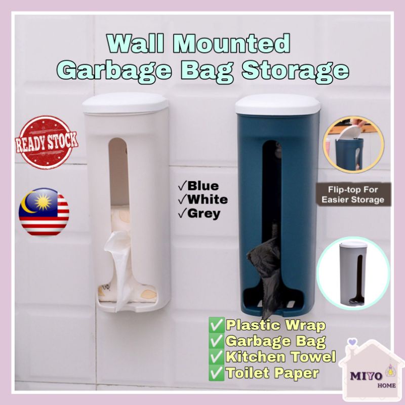 Garbage Bag Storage Box Trash Bag Storage Plastic Wrap Storage