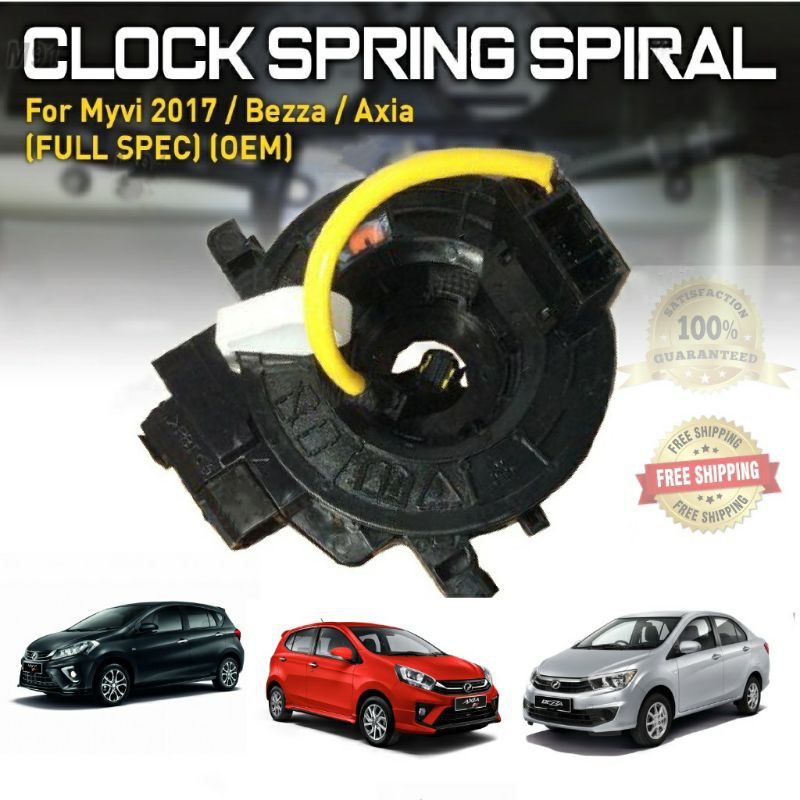 AIR BAG CLOCK SPRING /SPIRAL CABLE PERODUA MYVI NEW FULL SPEC VERSION ...