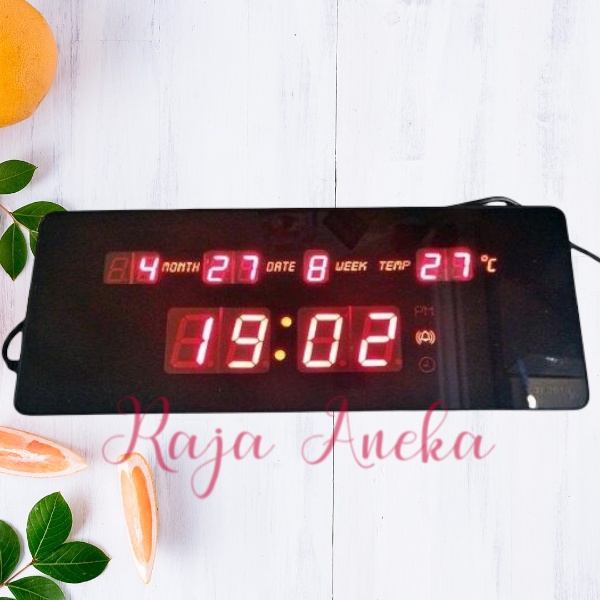 MERAH 2510 red led Digital clock can be used on the table and wall ...