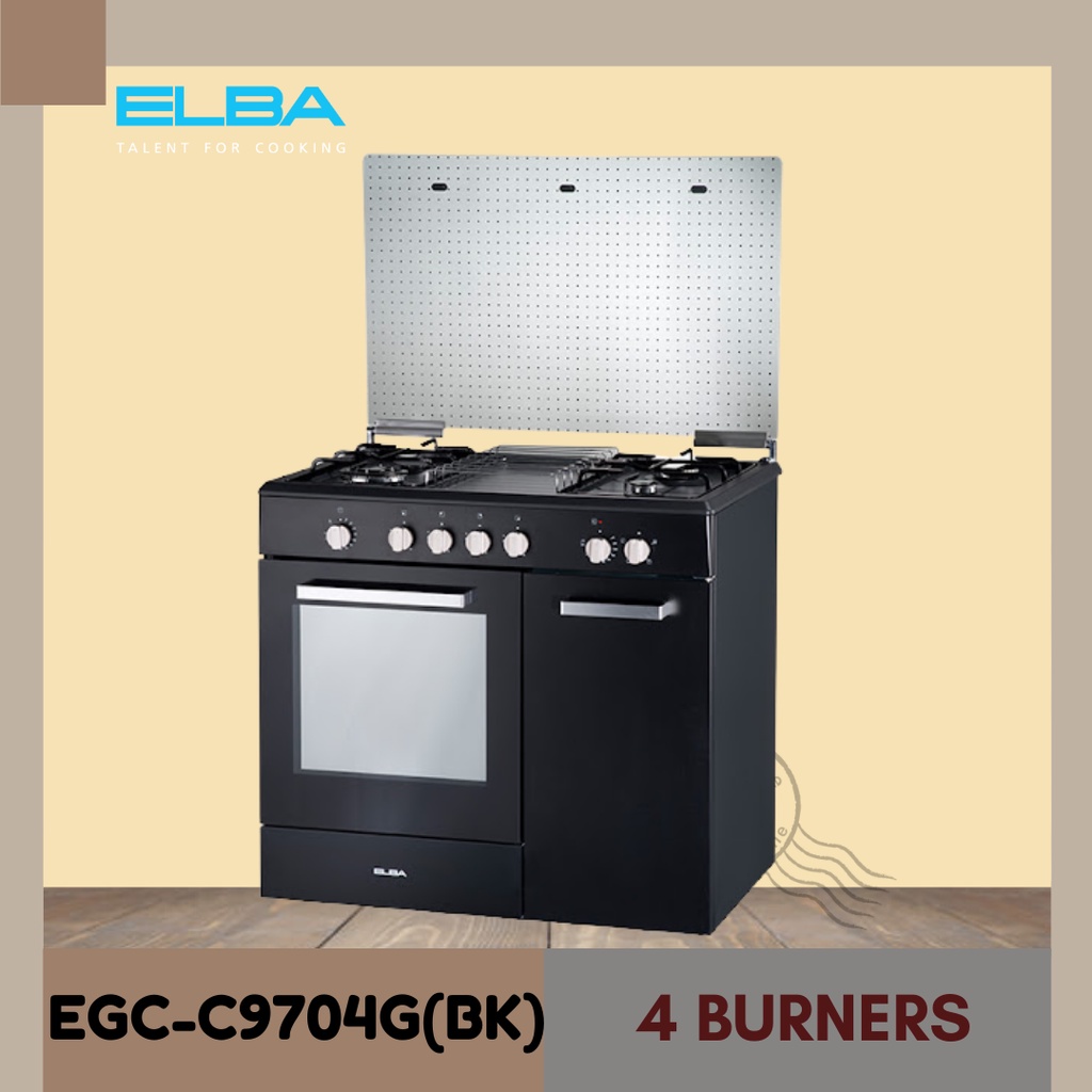 Elba 70L EGC C9704G BK Freestanding Cooker Gas Cooker Oven Shopee