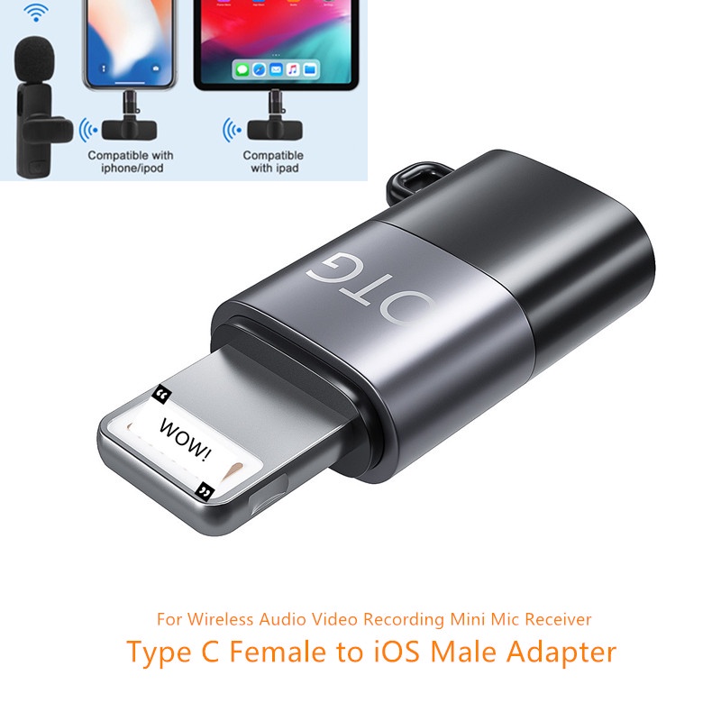 Genuine USB Type C Female to iOS Male Adapter for iPhone X 11 12 PRO