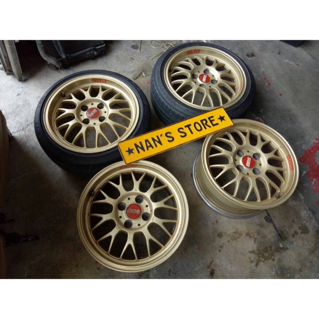 Original Japan bbs rg358 gold r15 rims | Shopee Malaysia