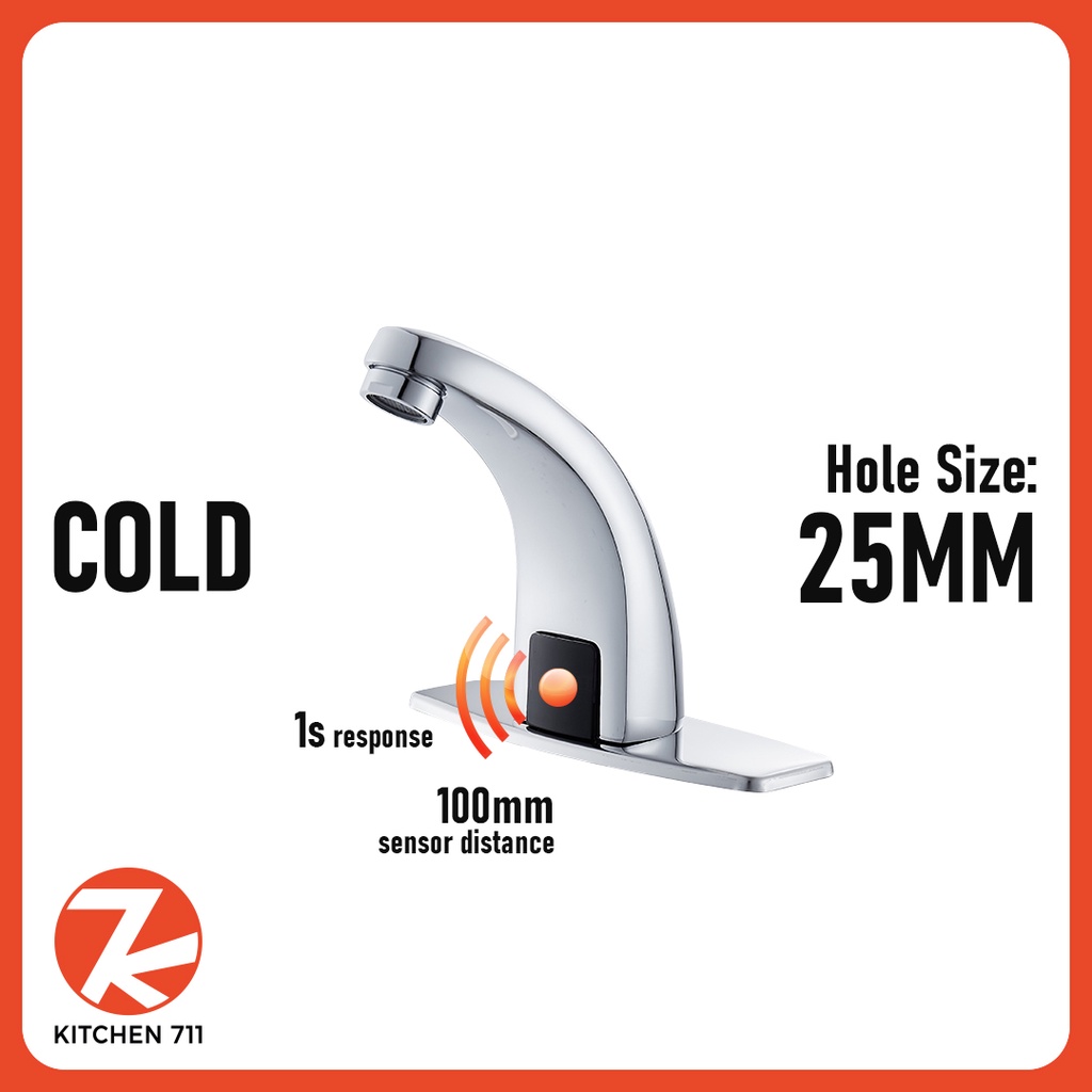 Automatic Smart Sensor Sink Faucet Cold Water Tap (Model: AS7110 ...