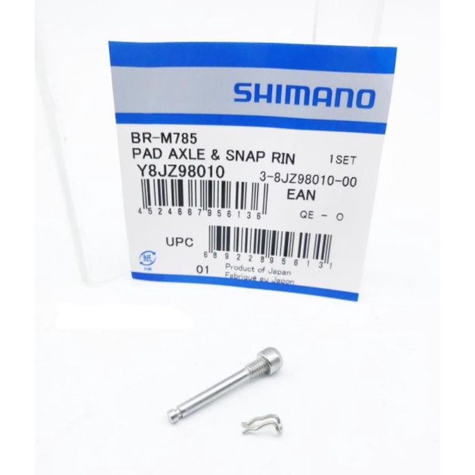 Shimano Deore XT BR M8100/M8120/M785 Pad Axle & Snap Ring Y8JZ98010