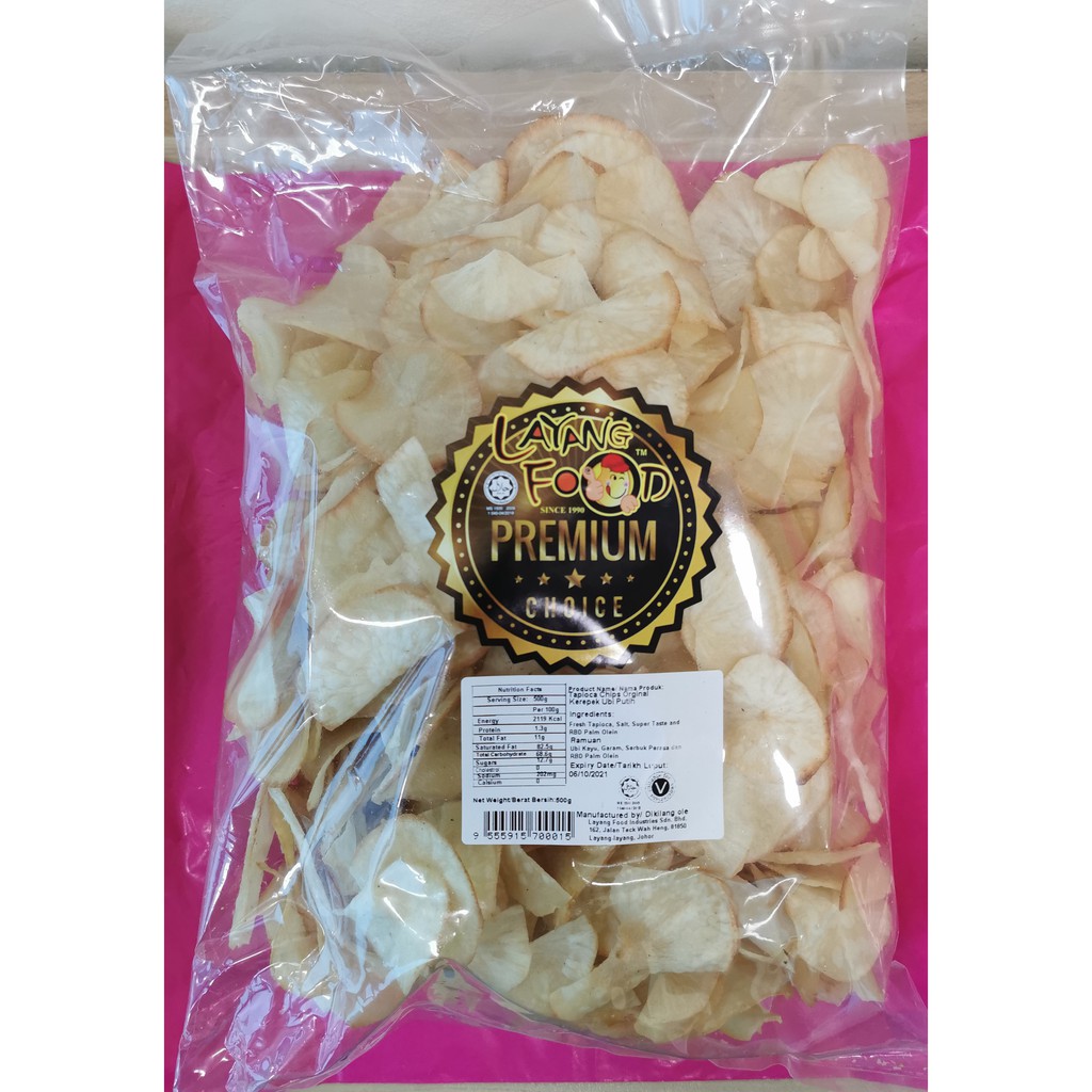 GREAT OFFER Before RAYA Kerepek Ubi Putih ( Tapioca Chips Original ...