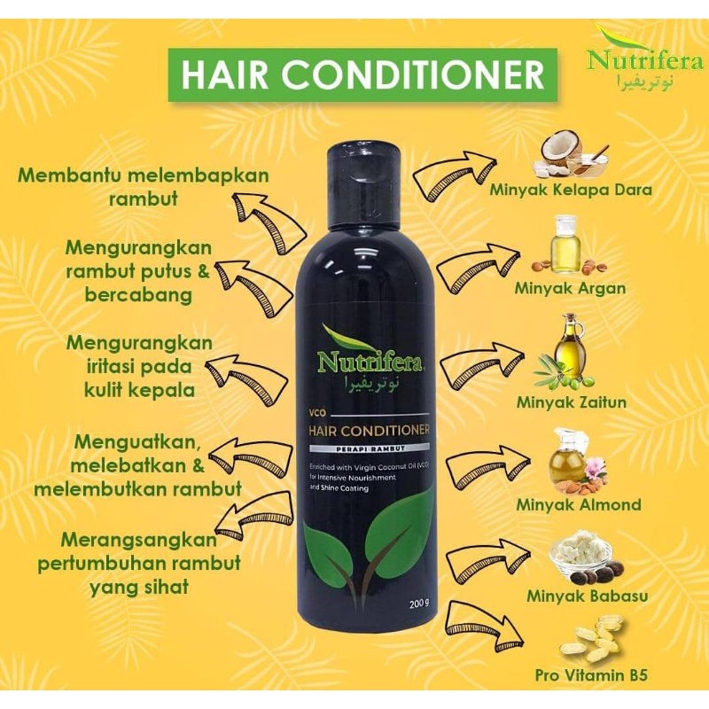 Nutrifera Hair Conditioner Virgin Coconut Oil Perapi Rambut Minyak ...