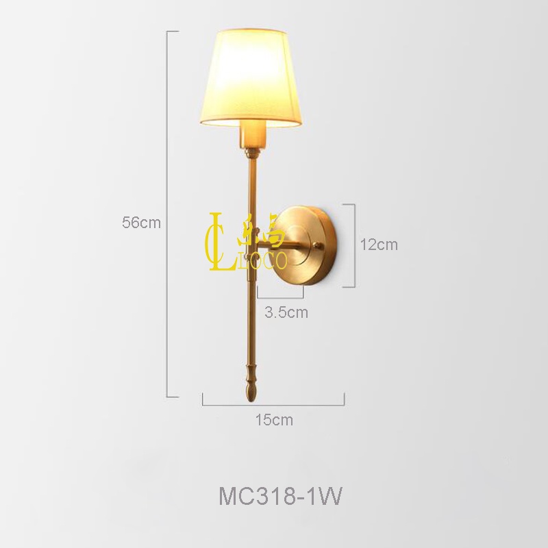 LOCO Copper Wall Light Indoor LED Light Dining Room Wall Light Living ...