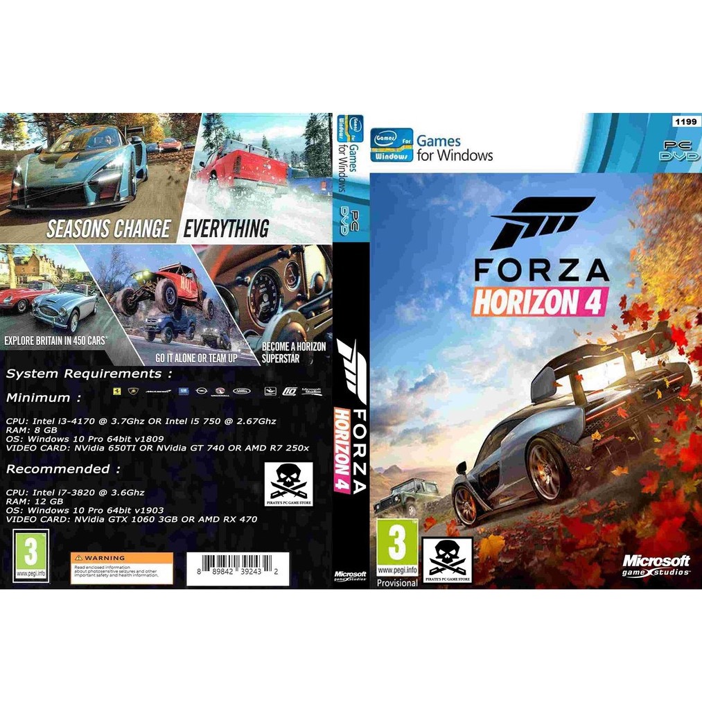 [PC] Forza Horizon 4 (Incl. DLC) [DVD Game] [Offline] | Shopee Malaysia