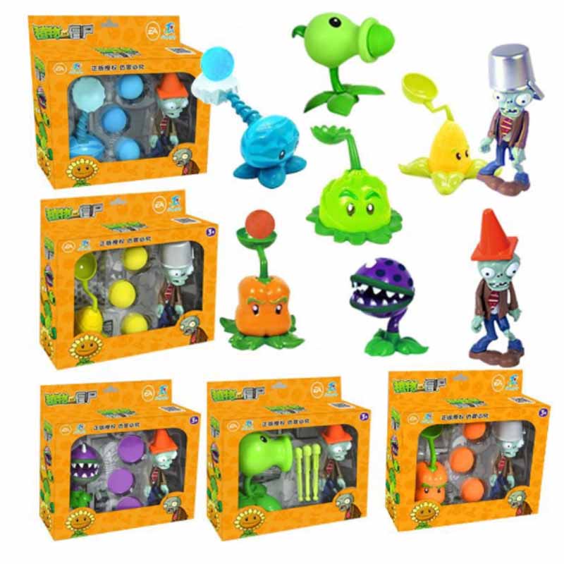 New Plants vs. Zombies Battle Game Plastic Plants Piranha Ice ...