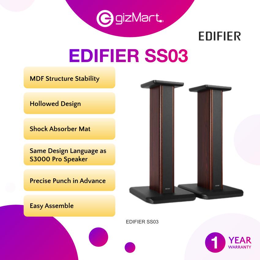 EDIFIER SS03 Speaker Stand For S3000PRO 25.6 inch Hollowed Stands Wood