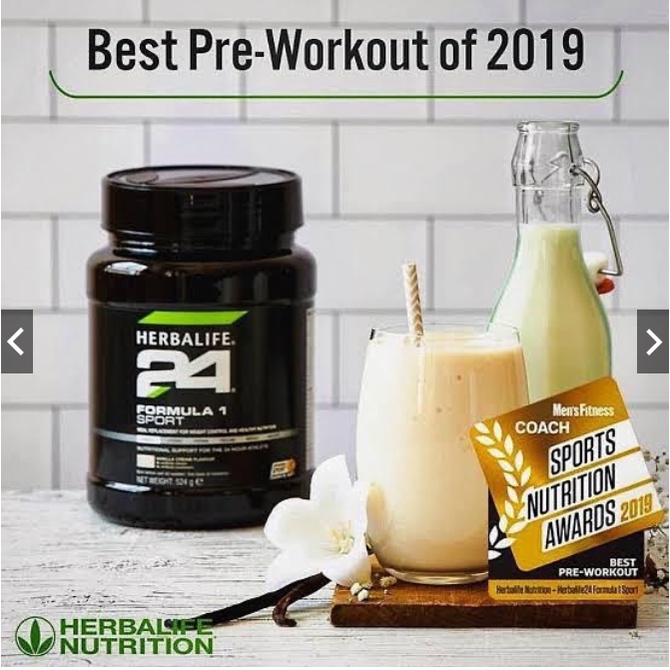 HERBALIFE FORMULA 1 SPORT ( VANILLA CREAM ) ORIGINAL 524g | Shopee Malaysia