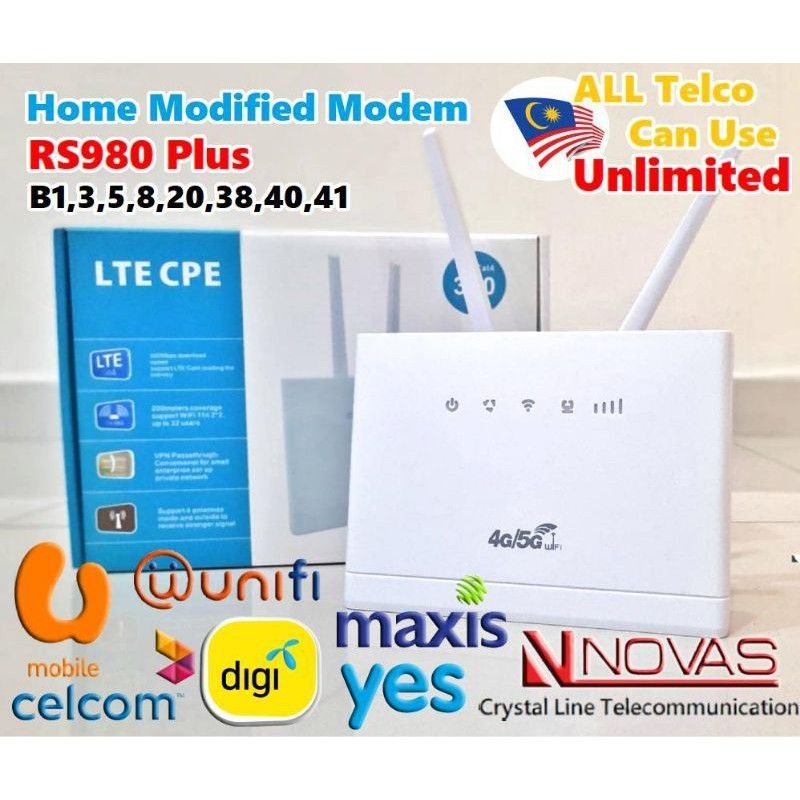 (READY STOCK) Siap setting Modify mod modem Modified Unlimited Rs980 ...