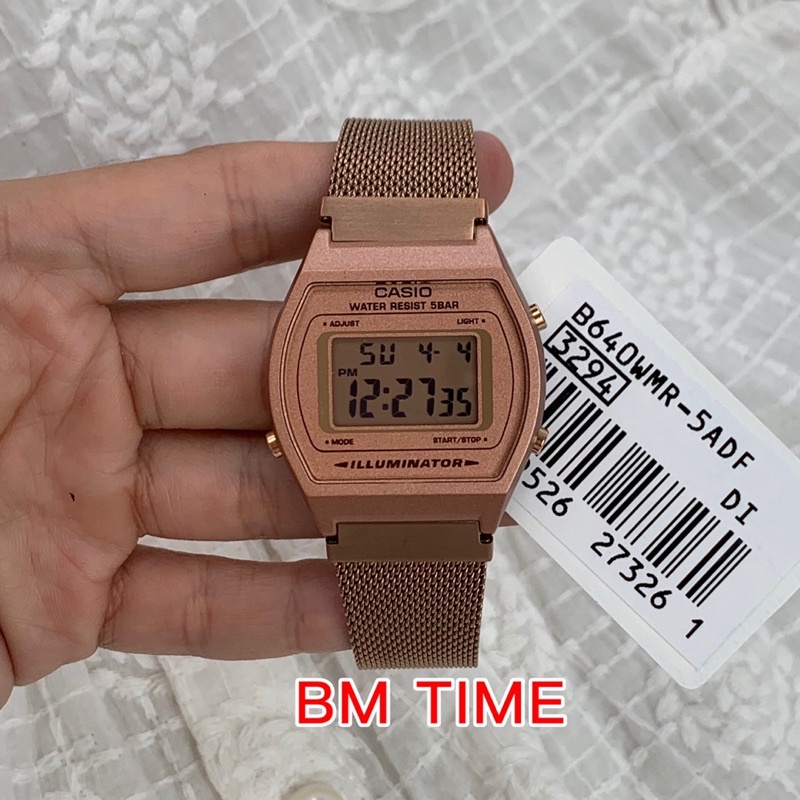 NEW ORIGINAL CASIO B640WMR-5A VINTAGE LADIES WATCH JAM VIRAL PEREMPUAN ...