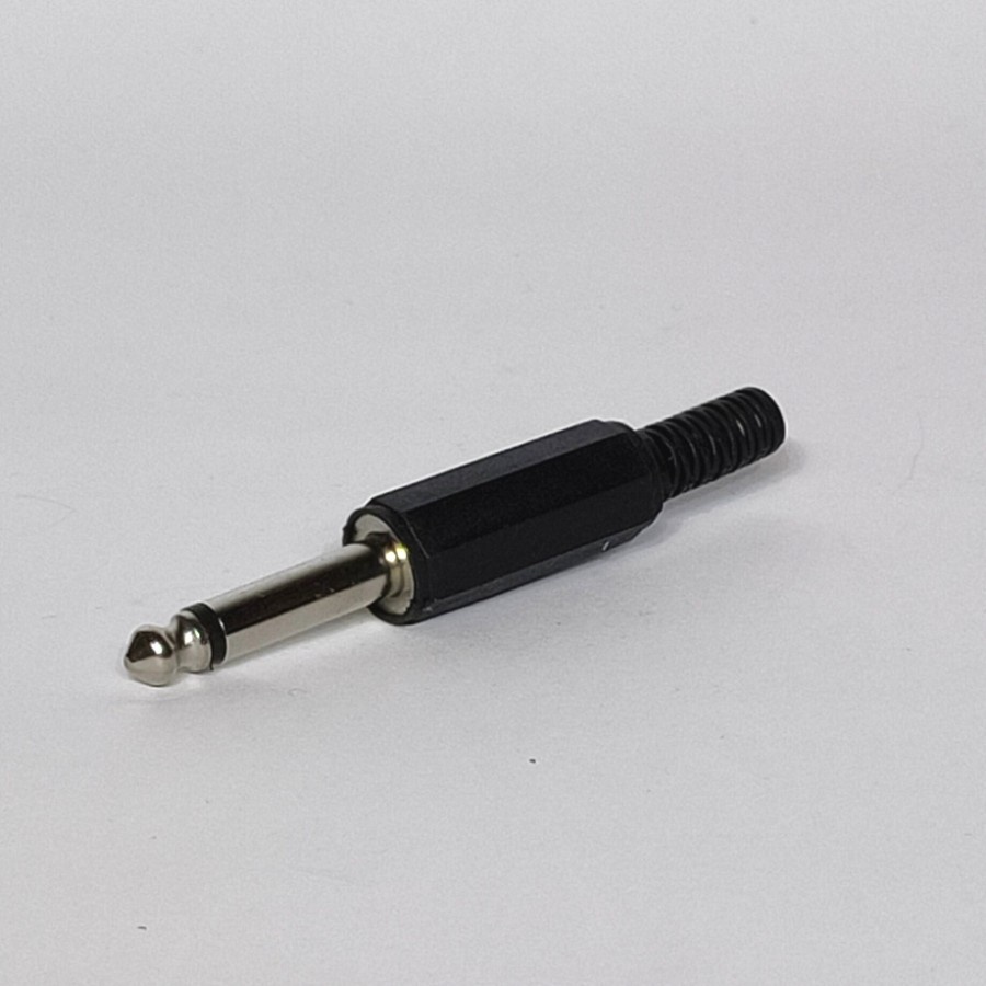 HITAM Jak/plug akai Mono Plastic Black Tail/Jack akai Mono Mic pvc ...