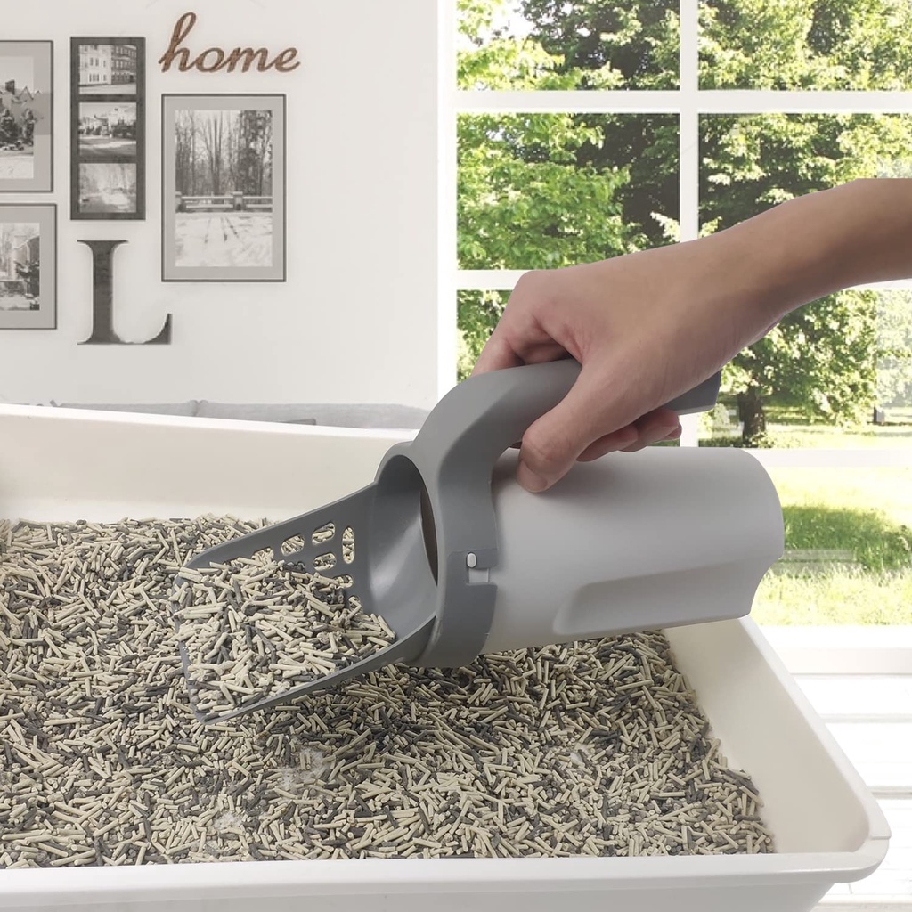 Integrated Cat Litter Shovel Set With Storage Box main image 1