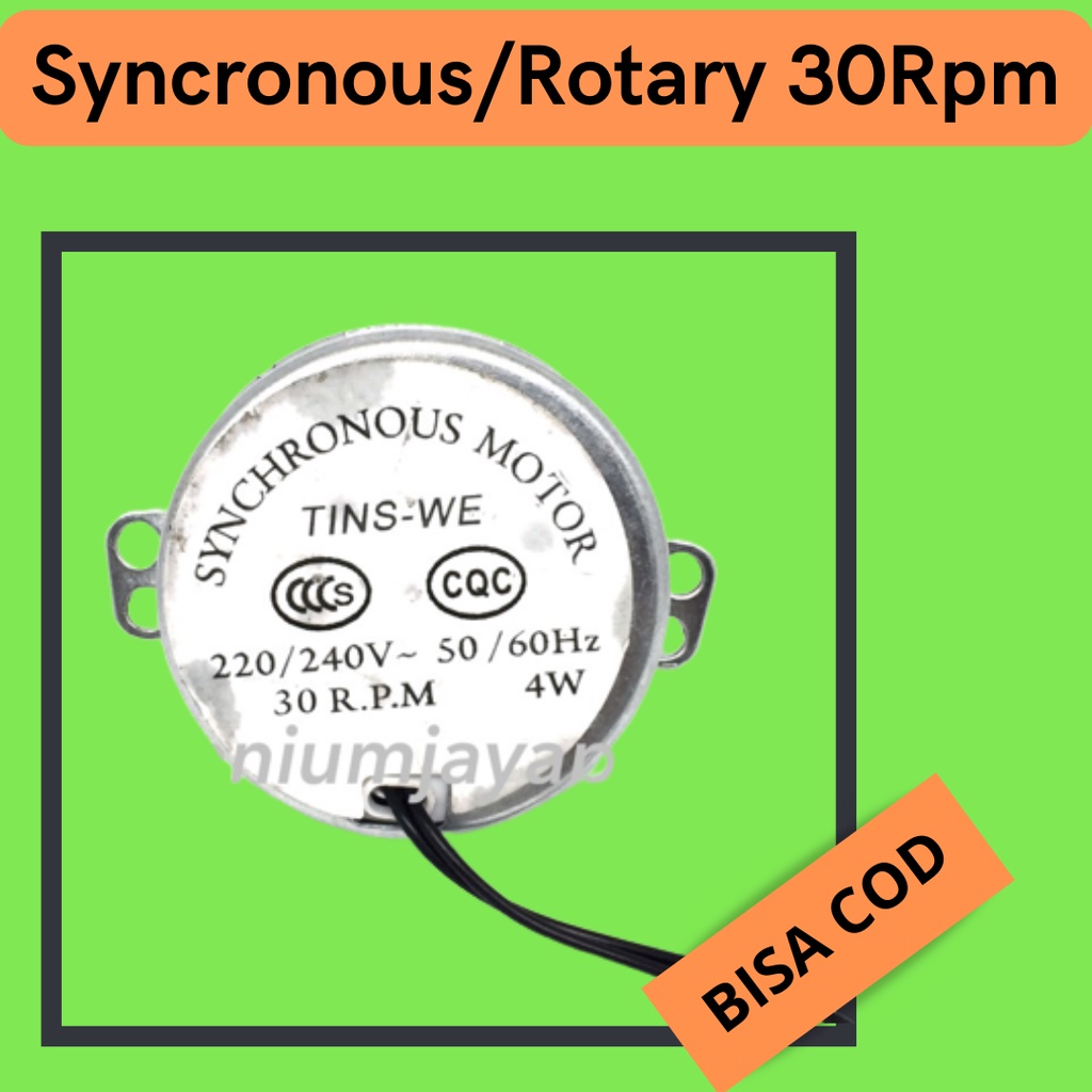 Rotary Synchronous Motor 30rpm/Rotary Fan High Speed Axle Long