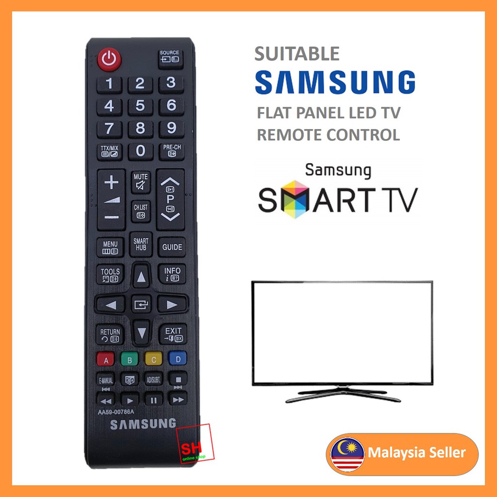 Samsung Smart LED TV Remote Control For Replacement AA59-00786A ...