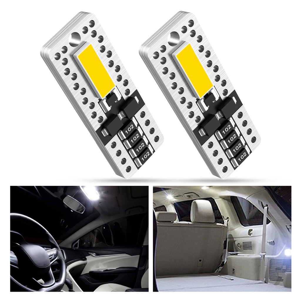 T10 2 PCS Car LED Reading Light Car Interior Bulb Marking Light Bulb ...