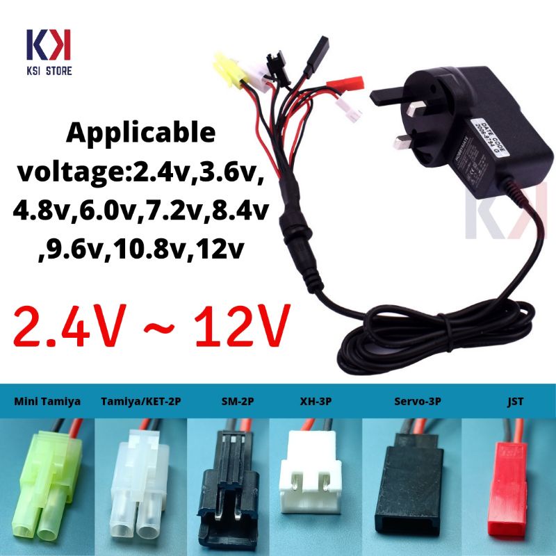 Caricabatterie Per Batterie NiMH/NiCd 2-10s (2.4V-12V), Con Rilevamento ΔV, Spegnimento Automatico - 4