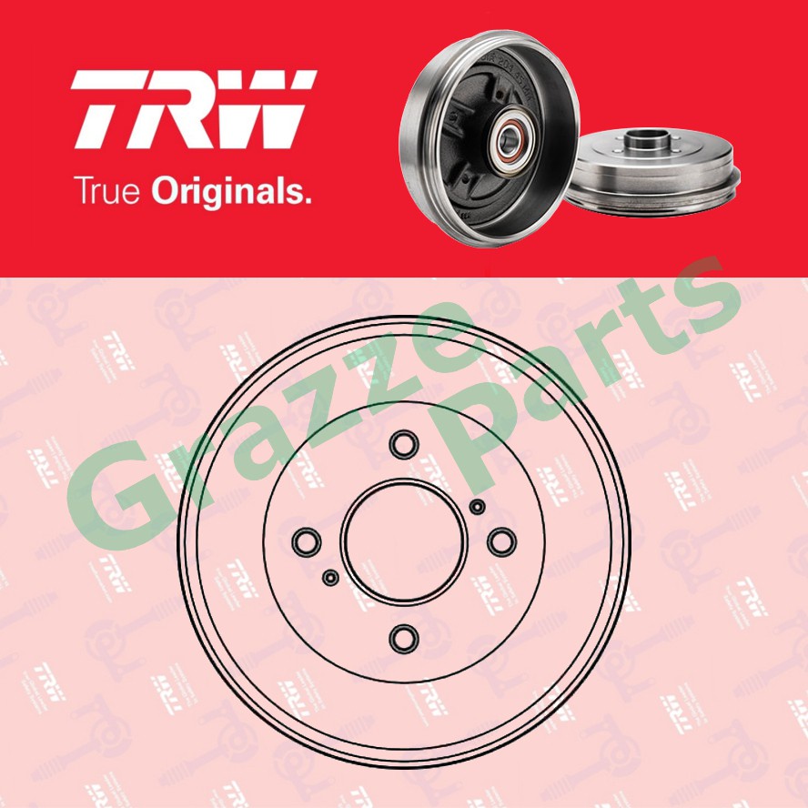 1 pc) TRW Brake Drum Rear DB4047 for Nissan Vanette C22 | Shopee