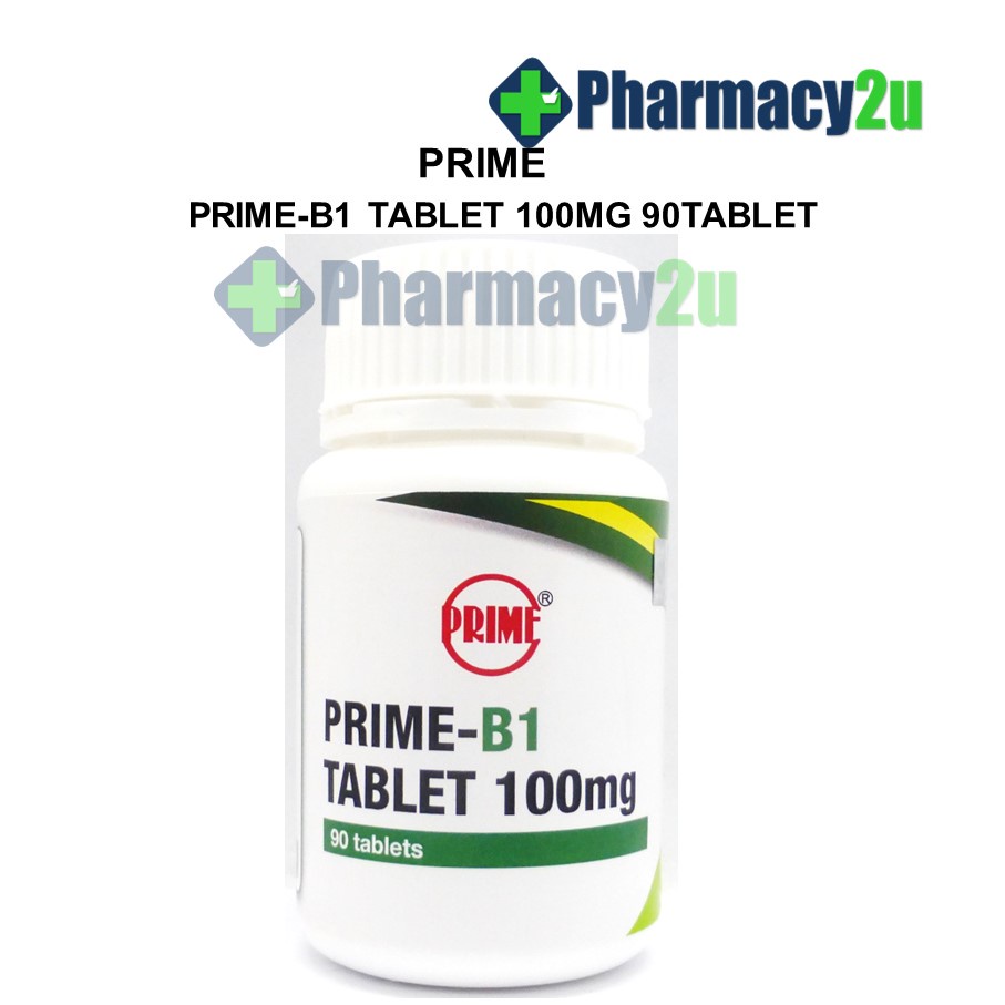 PRIME VITAMIN B1 (THIAMINE) 100MG 90 TABLETS Shopee Malaysia