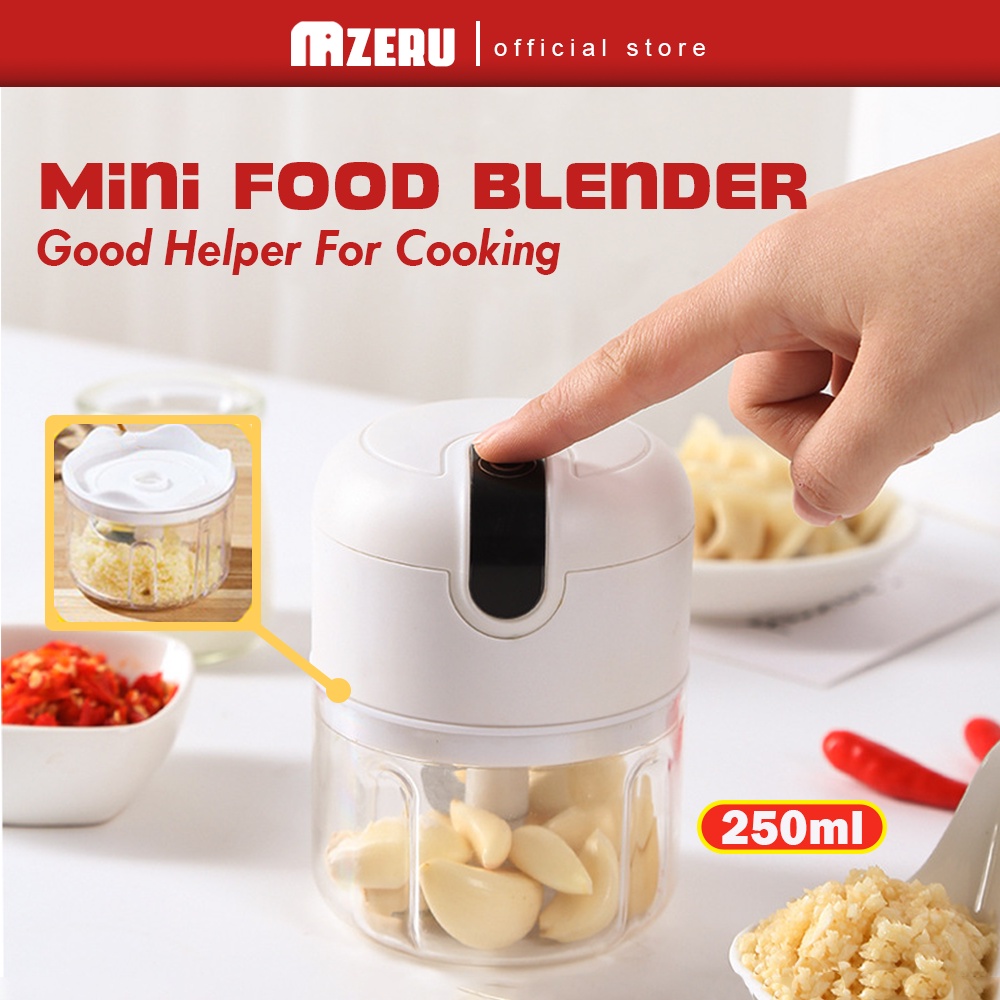 Mazeru Mini Food Blender Garlic Chopper Electric Food Chopper Portable Blender Food Processor