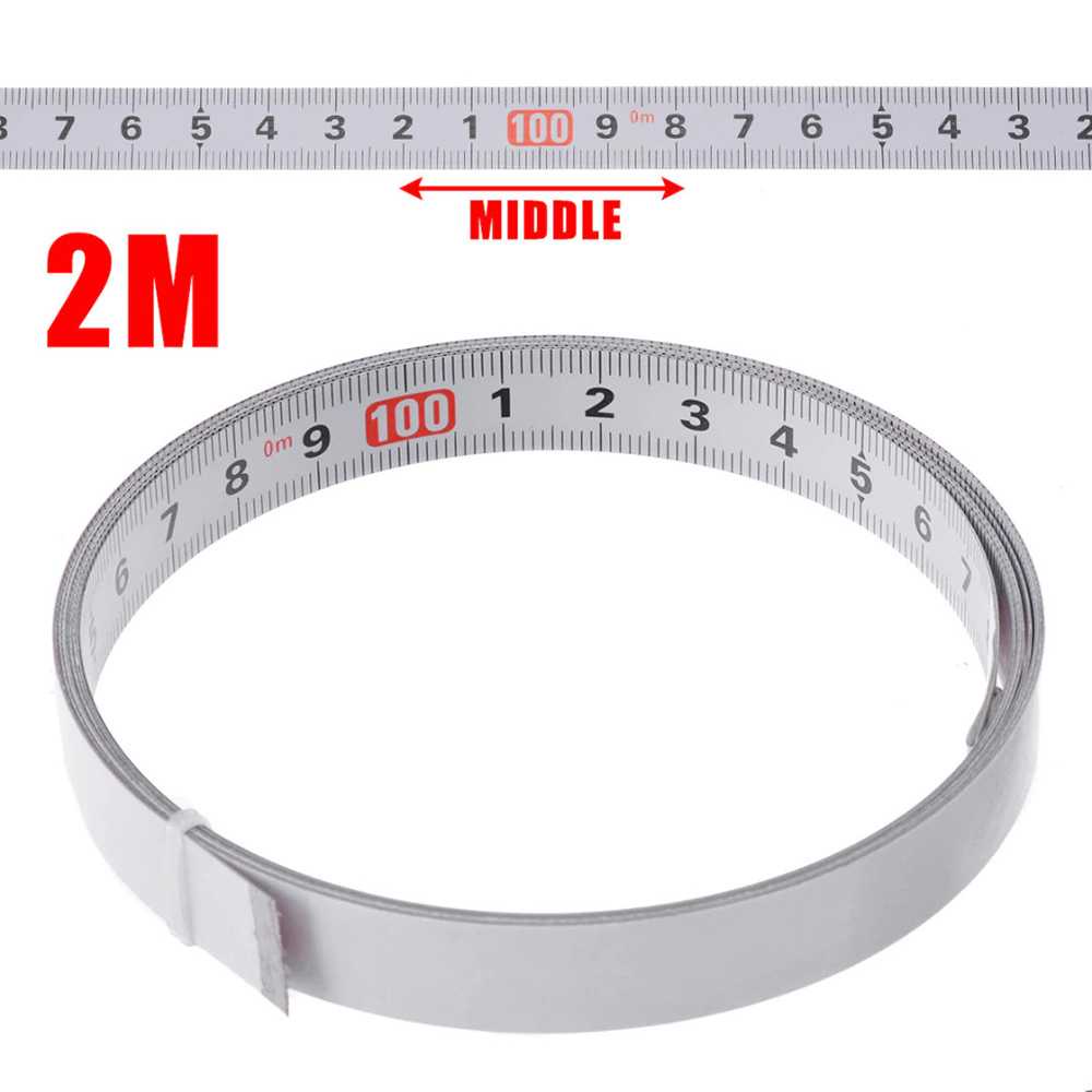 Mayitr Meter Adhesive Scale Bar Steel Ruler 2 Meter - M003 | Shopee ...